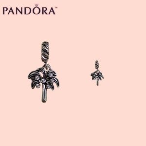Pandora Charm Silver Palm Tree